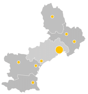 carte-formation-sst-montpellier-herault-occitanie Carte des villes d'intervention VoltWork pour la formation SST autour de Montpellier, en Occitanie